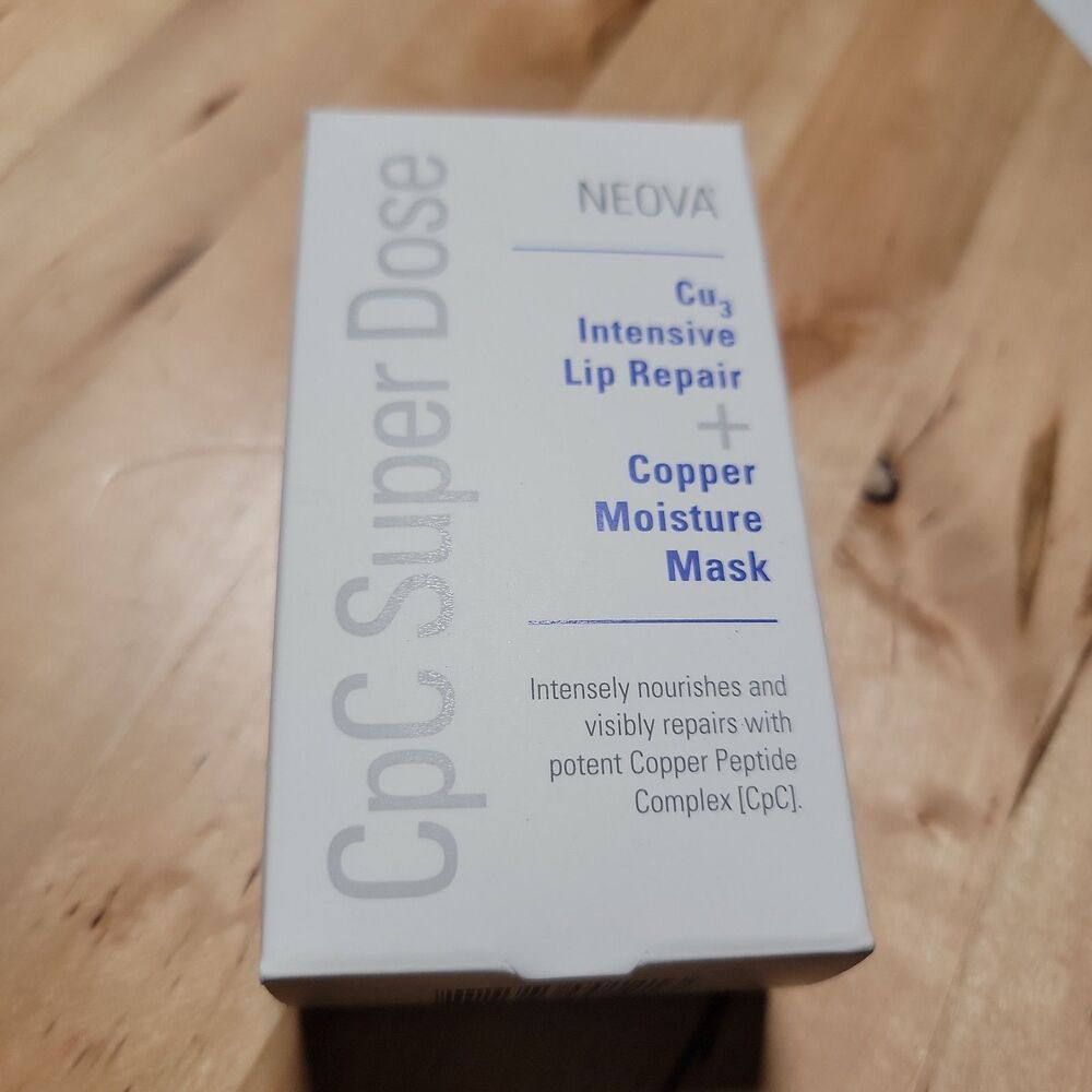 Neova Cu3 Intensive Lip Repair & Copper Moisture Mask Lips 0.29 Oz Sealed